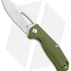 Kizer Cutlery Ki3411A1 Small Liner Lock Knife Green G-10 (2.5" Stonewash)