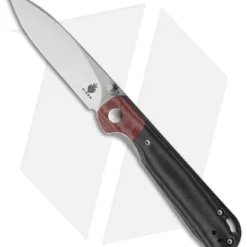 Kizer Cutlery Vanguard Azo PPY Liner Lock Knife Gray/Red Micarta (3.27" Satin)