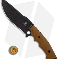 Kizer Cutlery Salient Fixed Blade Knife Brown G-10 (6.25" Black) E613 5 Kizer Cutlery Salient Fixed Blade Knife Brown G-10 (6.25" Black) E613 -Blade HQ Store Kizer Cutlery Salient Brown G10 black BHQ 71476 er bottlecap