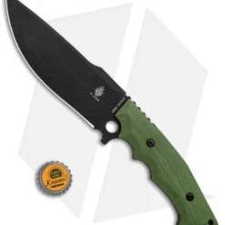 Kizer Cutlery Salient Fixed Blade Knife Green G-10 (6.25" Black) E613 5 Kizer Cutlery Salient Fixed Blade Knife Green G-10 (6.25" Black) E613 -Blade HQ Store Kizer Cutlery Salient E613 1023A2 BHQ 76868 jr bottlecap