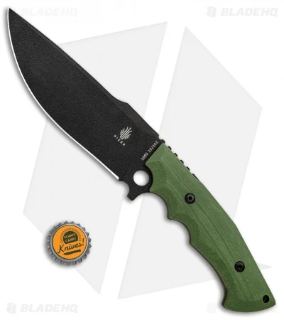 Kizer Cutlery Salient Fixed Blade Knife Green G-10 (6.25" Black) E613 Kizer Cutlery Salient Fixed Blade Knife Green G-10 (6.25" Black) E613 -Blade HQ Store Kizer Cutlery Salient E613 1023A2 BHQ 76868 jr bottlecap