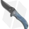 Kizer Zambi Frame Lock Knife Blue Titanium (3.625" Gray) KI4434A2 -Blade HQ Store Kizer Cutlery Zambi BHQ 55299 er