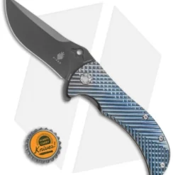 Kizer Zambi Frame Lock Knife Blue Titanium (3.625" Gray) KI4434A2 5 Kizer Zambi Frame Lock Knife Blue Titanium (3.625" Gray) KI4434A2 -Blade HQ Store Kizer Cutlery Zambi BHQ 55299 er size