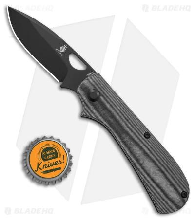 Kizer Vagnino Zipslip Slip Joint Knife Black Micarta (2.8" Black) Kizer Vagnino Zipslip Slip Joint Knife Black Micarta (2.8" Black) -Blade HQ Store Kizer Cutlery Zipslip BHQ 140707 td size