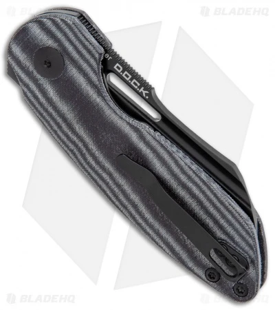 Kizer D.O.C.K. October Liner Lock Knife Black Micarta (2.9" Black) KI3569-A Kizer D.O.C.K. October Liner Lock Knife Black Micarta (2.9" Black) KI3569-A -Blade HQ Store Kizer D.O.C.K. October Cleaver FL Black Micarta Black V3569A1 BHQ 121127 jr side