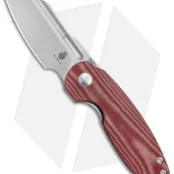 Kizer D.O.C.K. October Liner Lock Knife Red Micarta (2.9" Satin) V3569