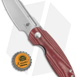 Kizer D.O.C.K. October Liner Lock Knife Red Micarta (2.9" Satin) V3569 5 Kizer D.O.C.K. October Liner Lock Knife Red Micarta (2.9" Satin) V3569 -Blade HQ Store Kizer D.O.C.K. October Cleaver FL Red Micarta Satin V3569A2 BHQ 121130 jr bottlecap