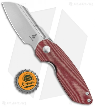 Kizer D.O.C.K. October Liner Lock Knife Red Micarta (2.9" Satin) V3569 Kizer D.O.C.K. October Liner Lock Knife Red Micarta (2.9" Satin) V3569 -Blade HQ Store Kizer D.O.C.K. October Cleaver FL Red Micarta Satin V3569A2 BHQ 121130 jr bottlecap