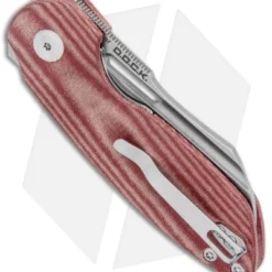 Kizer D.O.C.K. October Liner Lock Knife Red Micarta (2.9" Satin) V3569 4 Kizer D.O.C.K. October Liner Lock Knife Red Micarta (2.9" Satin) V3569 -Blade HQ Store Kizer D.O.C.K. October Cleaver FL Red Micarta Satin V3569A2 BHQ 121130 jr side