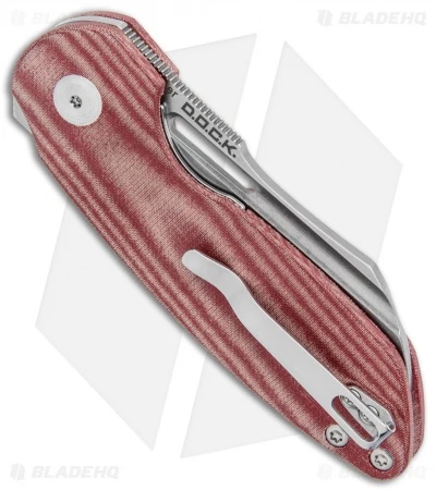 Kizer D.O.C.K. October Liner Lock Knife Red Micarta (2.9" Satin) V3569 Kizer D.O.C.K. October Liner Lock Knife Red Micarta (2.9" Satin) V3569 -Blade HQ Store Kizer D.O.C.K. October Cleaver FL Red Micarta Satin V3569A2 BHQ 121130 jr side