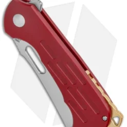 Kizer D.O.C.K. Quatch Cleaver Liner Lock Knife Red G-10 (2.9" Stonewash) V3574 -Blade HQ Store Kizer D.O.C.K. Quatch Cleaver Lock Red Micarta SW V3574N2 BHQ 126543 jr spine