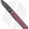 Kizer Feist Drop Point Front Flipper Knife Red Richlite (2.8" Black) -Blade HQ Store Kizer Feist DP FF Richlite Black BHQ 139713 jr