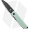 Kizer Feist Front Flipper Knife Natural Jade G-10 (2.9" Black M390) -Blade HQ Store Kizer Feist FF Natural Jade Black M390 BHQ 120564 jr