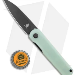 Kizer Feist Front Flipper Knife Natural Jade G-10 (2.9" Black M390) 5 Kizer Feist Front Flipper Knife Natural Jade G-10 (2.9" Black M390) -Blade HQ Store Kizer Feist FF Natural Jade Black M390 BHQ 120564 jr bottlecap