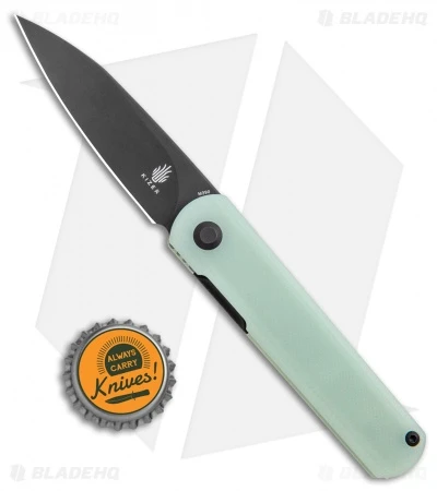 Kizer Feist Front Flipper Knife Natural Jade G-10 (2.9" Black M390) Kizer Feist Front Flipper Knife Natural Jade G-10 (2.9" Black M390) -Blade HQ Store Kizer Feist FF Natural Jade Black M390 BHQ 120564 jr bottlecap