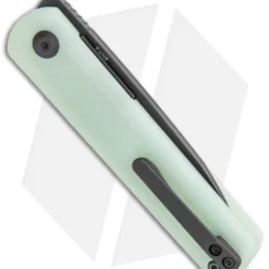 Kizer Feist Front Flipper Knife Natural Jade G-10 (2.9" Black M390) 4 Kizer Feist Front Flipper Knife Natural Jade G-10 (2.9" Black M390) -Blade HQ Store Kizer Feist FF Natural Jade Black M390 BHQ 120564 jr side