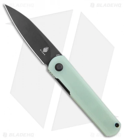 Kizer Feist Front Flipper Knife Natural Jade G-10 (2.9" Black M390) Kizer Feist Front Flipper Knife Natural Jade G-10 (2.9" Black M390) -Blade HQ Store Kizer Feist FF Natural Jade Black M390 BHQ 120564 jr