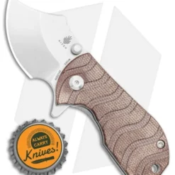 Kizer Flip Shank Frame Lock Knife Brown Micarta (Stonewash) Ki2521A2 5 Kizer Flip Shank Frame Lock Knife Brown Micarta (Stonewash) Ki2521A2 -Blade HQ Store Kizer Flip Shank Frame Lock Knife Brown Micarta SW Ki2521A2 BHQ 111263 LS Bottlecap