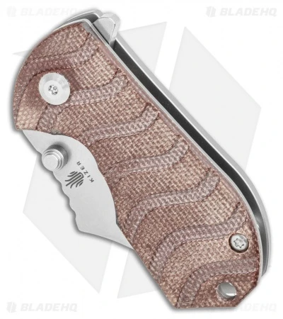 Kizer Flip Shank Frame Lock Knife Brown Micarta (Stonewash) Ki2521A2 Kizer Flip Shank Frame Lock Knife Brown Micarta (Stonewash) Ki2521A2 -Blade HQ Store Kizer Flip Shank Frame Lock Knife Brown Micarta SW Ki2521A2 BHQ 111263 LS Spine