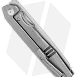 Kizer Genie Frame Lock Knife Titanium (3.4" Stonewash) Ki4545A1 -Blade HQ Store Kizer Genie FL Ti SW Ki4545 BHQ 106906 jr side