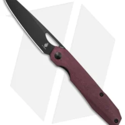 Kizer Genie Liner Lock Knife Red Richlite (3.40" Black) V4545C2