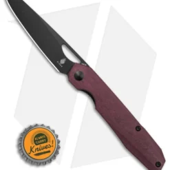 Kizer Genie Liner Lock Knife Red Richlite (3.40" Black) V4545C2 6 Kizer Genie Liner Lock Knife Red Richlite (3.40" Black) V4545C2 -Blade HQ Store Kizer Genie LLK Red Richlite 3in SW BHQ 169682 td size