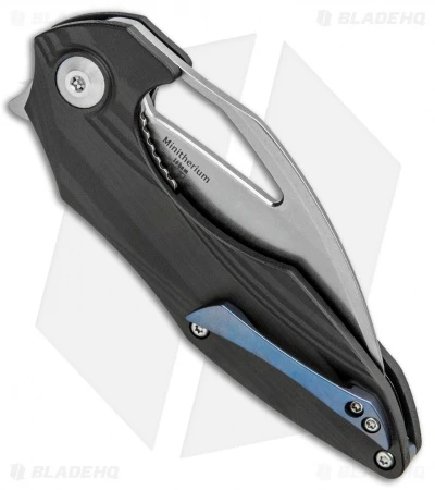 Kizer Isham Minitherium Flipper Knife Carbon Fiber (3" Stonewash) Ki3502 Kizer Isham Minitherium Flipper Knife Carbon Fiber (3" Stonewash) Ki3502 -Blade HQ Store Kizer Isham Minitherium CF SW Ki3502 BHQ 85390 jr side 2