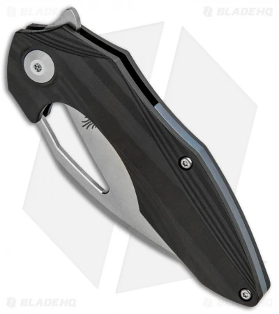 Kizer Isham Minitherium Flipper Knife Carbon Fiber (3" Stonewash) Ki3502 Kizer Isham Minitherium Flipper Knife Carbon Fiber (3" Stonewash) Ki3502 -Blade HQ Store Kizer Isham Minitherium CF SW Ki3502 BHQ 85390 jr spine 2