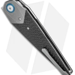 Kizer Isham Soze Dagger Liner Lock Knife Carbon Fiber (3.65" Stonewash) Ki4513A2 -Blade HQ Store Kizer Isham Soze Dagger LL CF SW Ki4513A2 BHQ 85170 jr side
