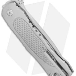 Kizer Jernigan Wakulla Spear Point Frame Lock Knife Ti (3.5" Satin) Ki4497A1 -Blade HQ Store Kizer Jernigan Wakulla spear point ti satin Ki4497A1 BHQ 52404 er side