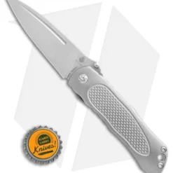 Kizer Jernigan Wakulla Spear Point Frame Lock Knife Ti (3.5" Satin) Ki4497A1 -Blade HQ Store Kizer Jernigan Wakulla spear point ti satin Ki4497A1 BHQ 52404 er size