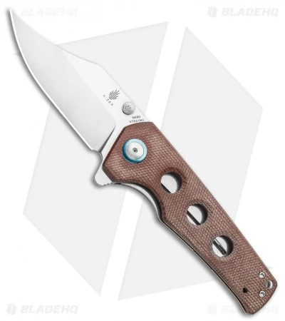 Kizer Junges Liner Lock Knife Brown Micarta (3.06" Satin) V3551N2 Kizer Junges Liner Lock Knife Brown Micarta (3.06" Satin) V3551N2 -Blade HQ Store Kizer Junges Liner Lock Knife OD Green G 10 3.06 Satin V3551N2 BHQ 107558 LS 2