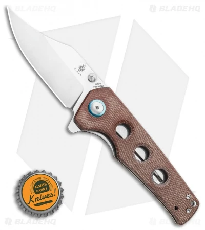 Kizer Junges Liner Lock Knife Brown Micarta (3.06" Satin) V3551N2 Kizer Junges Liner Lock Knife Brown Micarta (3.06" Satin) V3551N2 -Blade HQ Store Kizer Junges Liner Lock Knife OD Green G 10 3.06 Satin V3551N2 BHQ 107558 LS Bottlecap 2