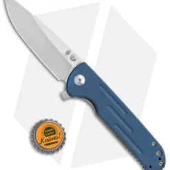 Kizer Justice Liner Lock Flipper Knife Blue G-10 (3.75" Satin) V4543C2 -Blade HQ Store Kizer Justice LL Blue G 10 Satin V4543N1 BHQ 107556 jr bottlecap