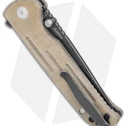 Kizer Justice Liner Lock Flipper Knife Green Micarta (3.75" Black SW) 4 Kizer Justice Liner Lock Flipper Knife Green Micarta (3.75" Black SW) -Blade HQ Store Kizer Justice LL Flipper Green Micarta Black SW Serr BHQ 156492 jr side