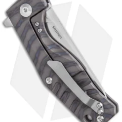 Kizer Kesmec Frame Lock Knife Flamed Titanium (3.5" Satin) Ki4461A1 -Blade HQ Store Kizer Kesmec Frame Lock Knife Flamed Titanium Satin Ki4461A1 BHQ 50164 kp jr side