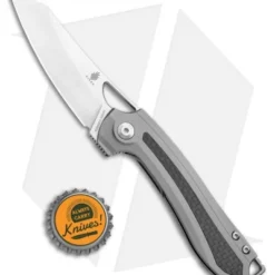 Kizer Kobold Frame Lock Knife Ti/CF (2.94" Satin) Ki3542 -Blade HQ Store Kizer Kobold FL Ti CF Satin Ki3542 BHQ 106832 jr bottlecap