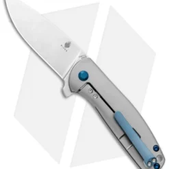 Kizer Laconico Gemini Left-Handed Frame Lock Knife (3.125" Stonewash) Ki3471-L -Blade HQ Store Kizer Laconico Gemini Left Handed FL SW Ki3471 L BHQ 72454 jr left