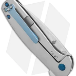 Kizer Laconico Gemini Left-Handed Frame Lock Knife (3.125" Stonewash) Ki3471-L -Blade HQ Store Kizer Laconico Gemini Left Handed FL SW Ki3471 L BHQ 72454 jr side