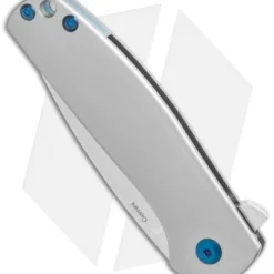 Kizer Laconico Gemini Left-Handed Frame Lock Knife (3.125" Stonewash) Ki3471-L -Blade HQ Store Kizer Laconico Gemini Left Handed FL SW Ki3471 L BHQ 72454 jr spine