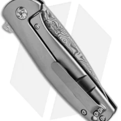 Kizer Laconico Gemini Frame Lock Knife (2.9" Vinland Damasteel) Ki2471D2 -Blade HQ Store Kizer Laconico Gemini Vinland Damasteel Damasteel Ki2471D2 BHQ 86609 jr side