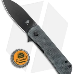 Kizer Laconico Yorkie Liner Lock Knife Black Micarta (2.5" Black M390) -Blade HQ Store Kizer Laconico Yorkie LL Black Micarta Black BHQ 122633 jr bottlecap