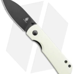 Kizer Laconico Yorkie Liner Lock Knife Ivory G-10 (2.5" Black )