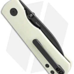 Kizer Laconico Yorkie Liner Lock Knife Ivory G-10 (2.5" Black ) 4 Kizer Laconico Yorkie Liner Lock Knife Ivory G-10 (2.5" Black ) -Blade HQ Store Kizer Laconico Yorkie LL Ivory G 10 Black BHQ 139740 jr side