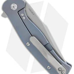 Kizer Lancer 2 Frame Lock Knife Blue Titanium (3.3" Bead Blast) Ki4495 4 Kizer Lancer 2 Frame Lock Knife Blue Titanium (3.3" Bead Blast) Ki4495 -Blade HQ Store Kizer Lancer 2 blue ti bb BHQ 52115 er side