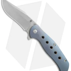 Kizer Lancer 2 Frame Lock Knife Blue Titanium (3.3" Bead Blast) Ki4495