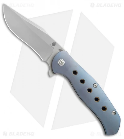 Kizer Lancer 2 Frame Lock Knife Blue Titanium (3.3" Bead Blast) Ki4495 Kizer Lancer 2 Frame Lock Knife Blue Titanium (3.3" Bead Blast) Ki4495 -Blade HQ Store Kizer Lancer 2 blue ti bb BHQ 52115 jr