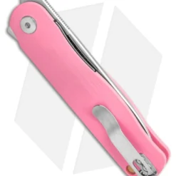 Kizer LÃ¤tt Vind Mini Liner Lock Knife Pink G-10 (3" Satin) V3567N3 -Blade HQ Store Kizer Latt Vind Mini Liner Lock Knife Pink G 10 3in Satin BHQ 139741 td side