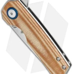 Kizer Lieb Liner Lock Knife Smooth Brown Micarta (2.32" Stonewash) V2541N4 3 Kizer Lieb Liner Lock Knife Smooth Brown Micarta (2.32" Stonewash) V2541N4 -Blade HQ Store Kizer Lieb LL Smooth Brown Micarta SW V2541N4 BHQ 117056 jr spine