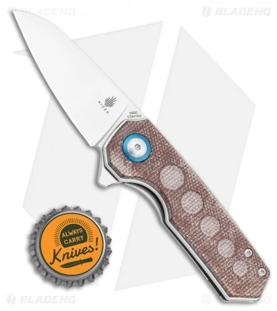 Kizer Lieb Liner Lock Knife Brown Micarta (2.32" Stonewash) V2541N3 Kizer Lieb Liner Lock Knife Brown Micarta (2.32" Stonewash) V2541N3 -Blade HQ Store Kizer Lieb Liner Lock Knife Brown G 10 2.32in SW V2541N3 BHQ 106929 LS Bottlecap